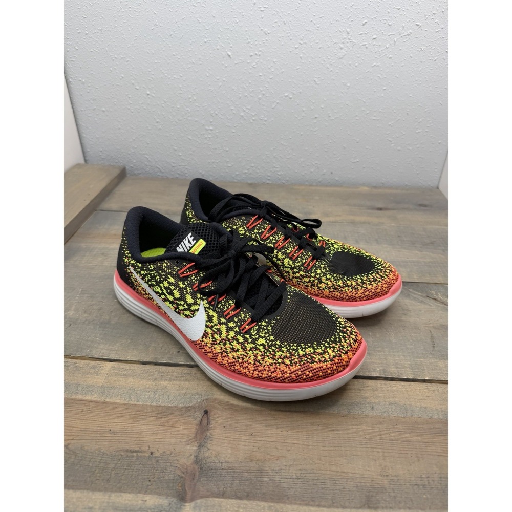 Nike Free RN Distance Running Shoes Women Size‎ 8.5 Neon  827116 017